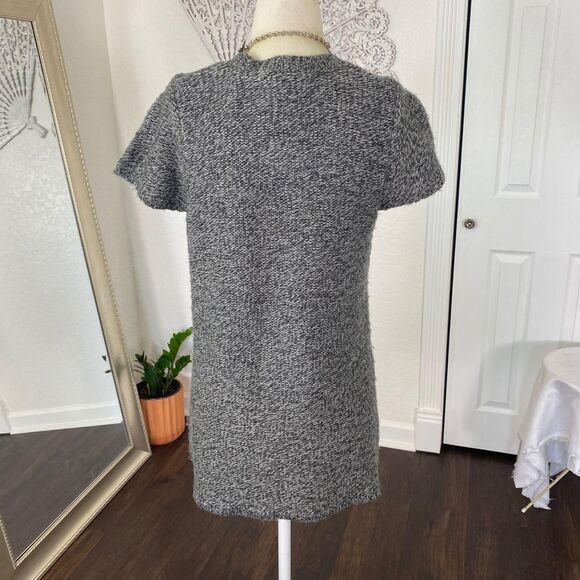 Faded Glory Early 2000's Gray Grey Knitted Button Down Babydoll Knit Cardigan S - Picture 6 of 8